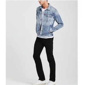 AG jeans Adriano Goldschmied The Matchbox Slim Straight Black Jeans men’s 36